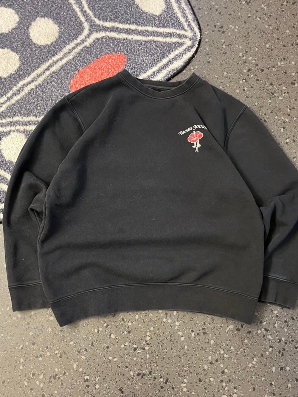 Banks Journal Organic Cotton Sweatshirt - Black - Size M